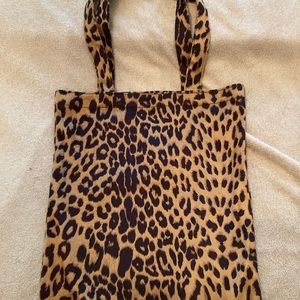 Animal print tote bag- new